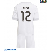 Camisa de Futebol Real Madrid Alexander-Arnold #12 Equipamento Principal Infantil 2025-26 Manga Curta (+ Calças curtas)